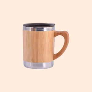 Bamboo Shell Handle Car Cup
