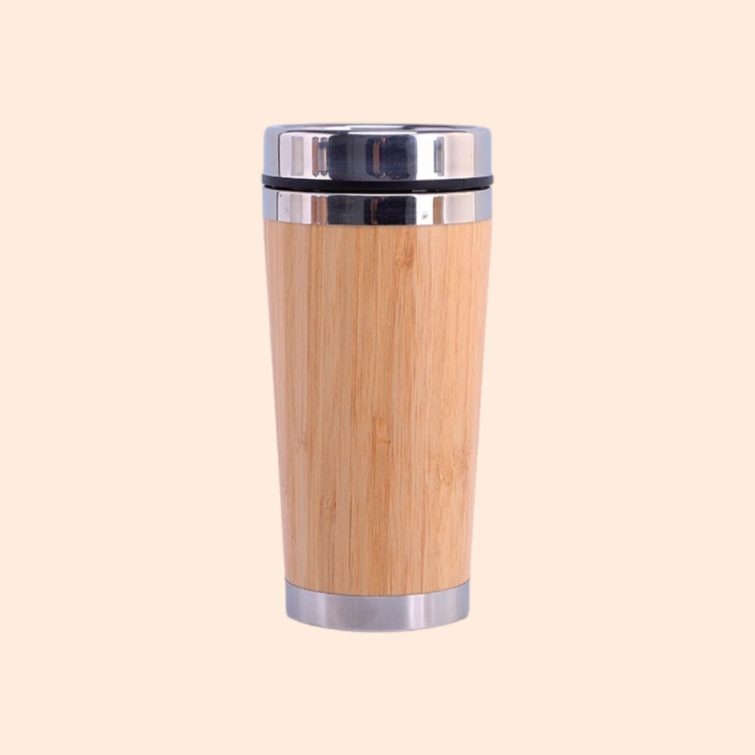 Bamboo Shell Steel Bottom Car Cup