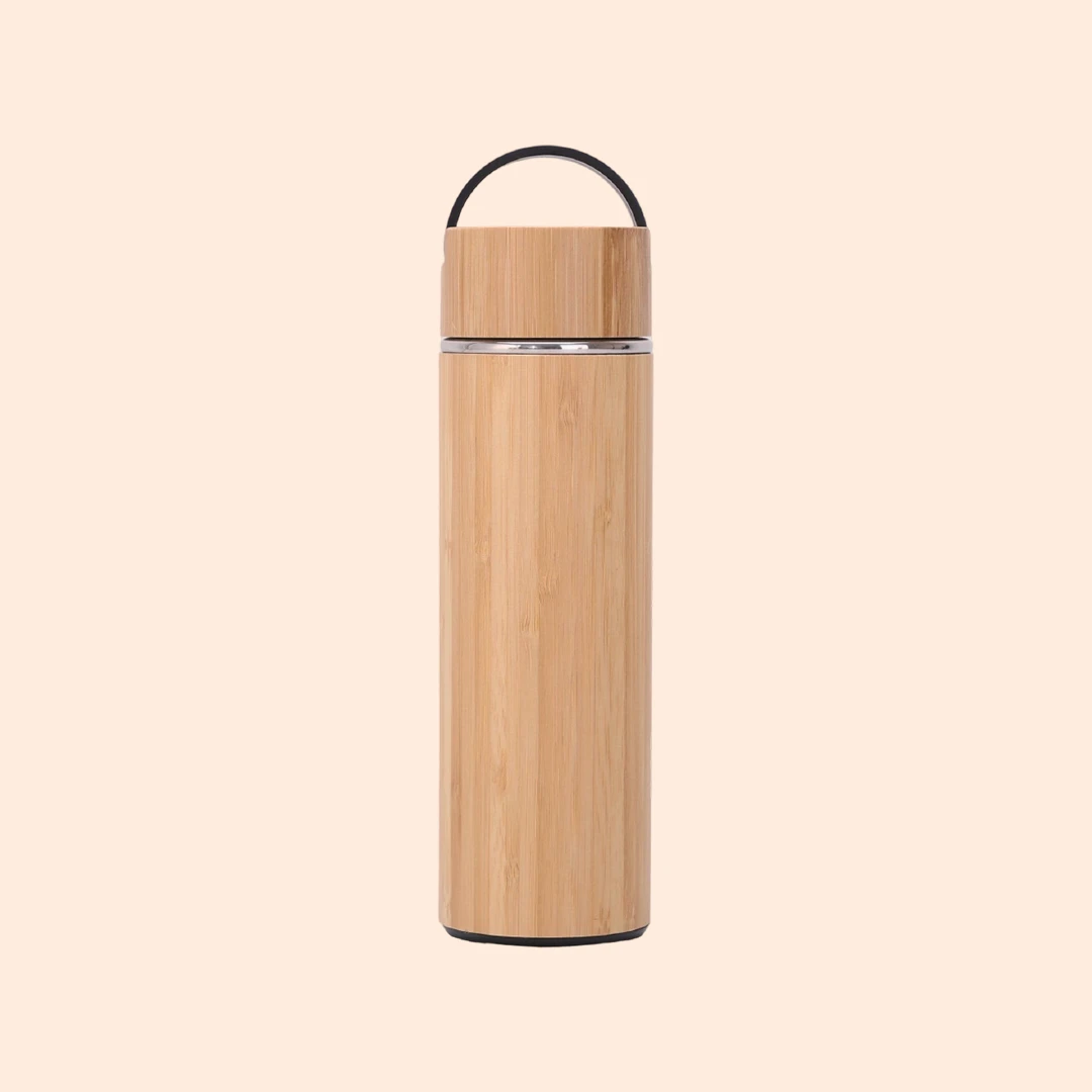 Holder Bamboo Shell Thermos Cup